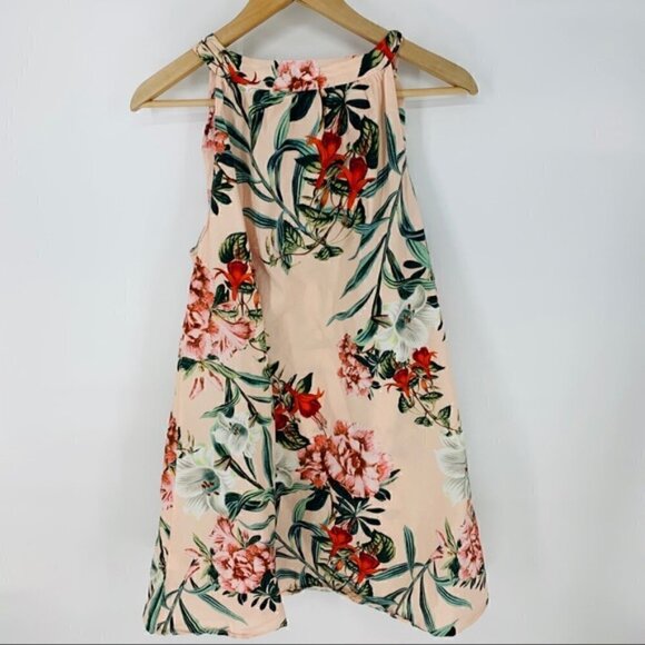 Maison Du Soir Night Dress M Emmie Floral Twist Strap Luxury Sleepwear Vacation - Picture 7 of 13